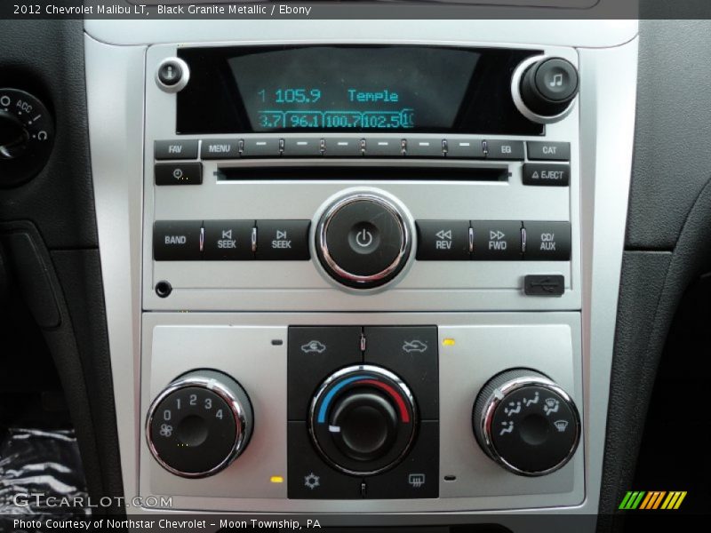 Black Granite Metallic / Ebony 2012 Chevrolet Malibu LT