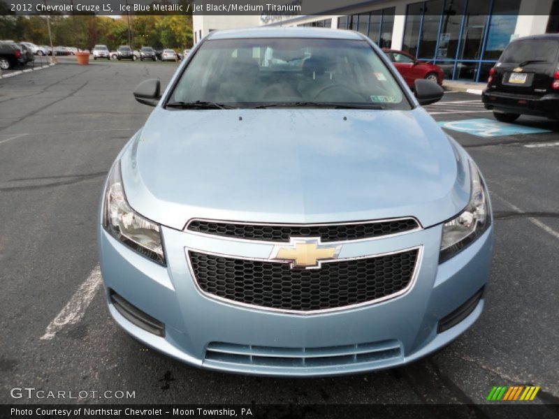 Ice Blue Metallic / Jet Black/Medium Titanium 2012 Chevrolet Cruze LS
