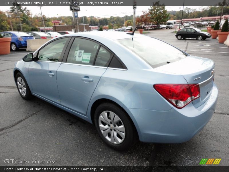 Ice Blue Metallic / Jet Black/Medium Titanium 2012 Chevrolet Cruze LS