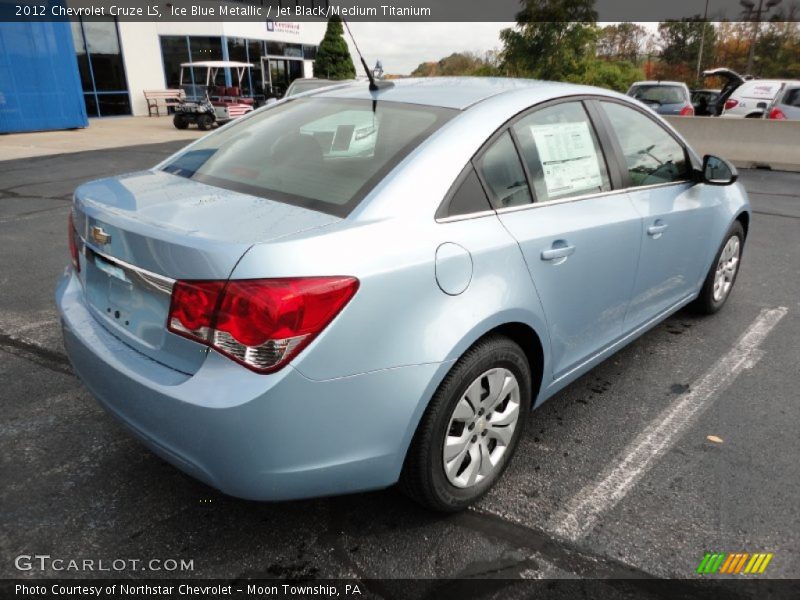 Ice Blue Metallic / Jet Black/Medium Titanium 2012 Chevrolet Cruze LS