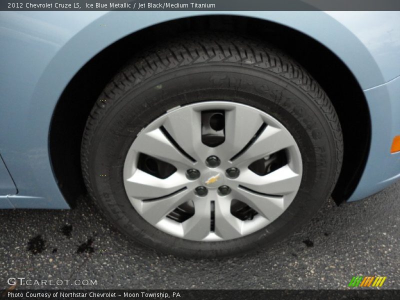 Ice Blue Metallic / Jet Black/Medium Titanium 2012 Chevrolet Cruze LS