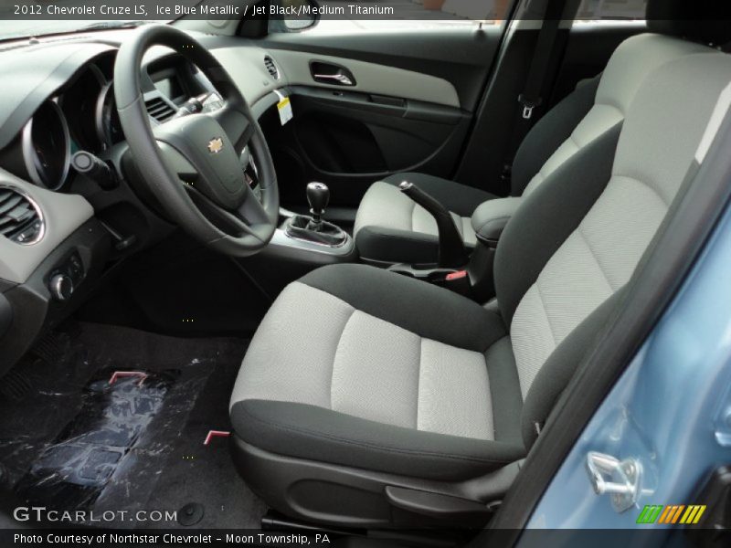 Ice Blue Metallic / Jet Black/Medium Titanium 2012 Chevrolet Cruze LS