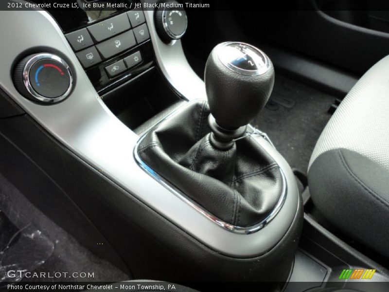 Ice Blue Metallic / Jet Black/Medium Titanium 2012 Chevrolet Cruze LS