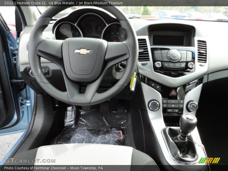 Ice Blue Metallic / Jet Black/Medium Titanium 2012 Chevrolet Cruze LS