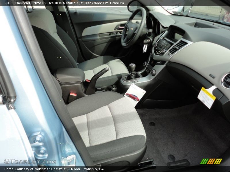 Ice Blue Metallic / Jet Black/Medium Titanium 2012 Chevrolet Cruze LS