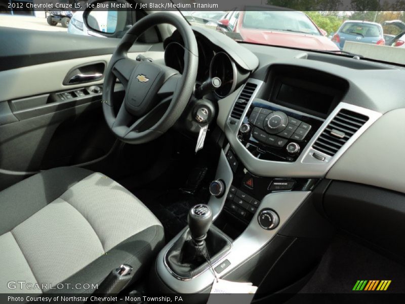 Ice Blue Metallic / Jet Black/Medium Titanium 2012 Chevrolet Cruze LS