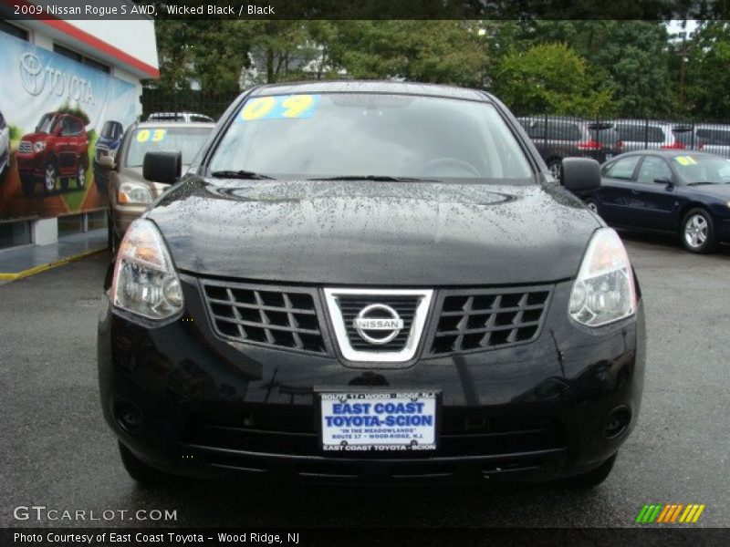 Wicked Black / Black 2009 Nissan Rogue S AWD