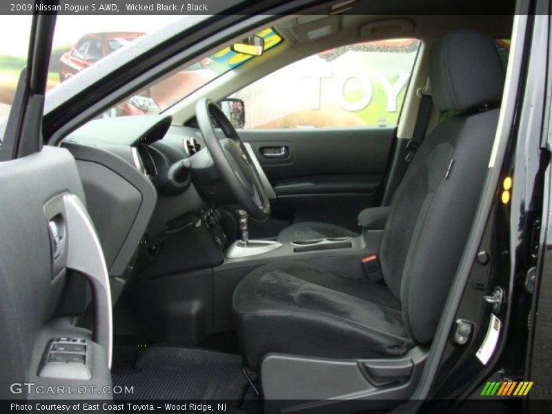 Wicked Black / Black 2009 Nissan Rogue S AWD