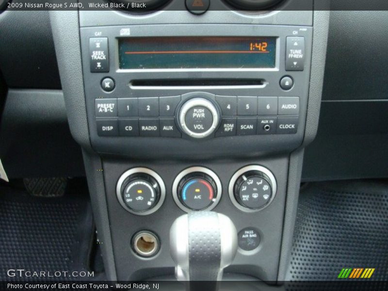 Wicked Black / Black 2009 Nissan Rogue S AWD