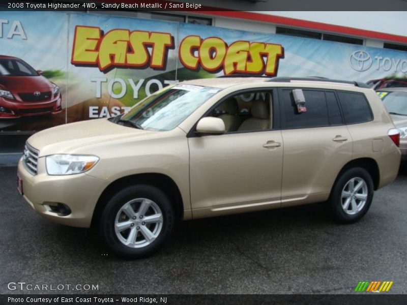 Sandy Beach Metallic / Sand Beige 2008 Toyota Highlander 4WD