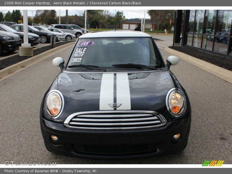 Astro Black Metallic / Checkered Carbon Black/Black 2008 Mini Cooper Hardtop