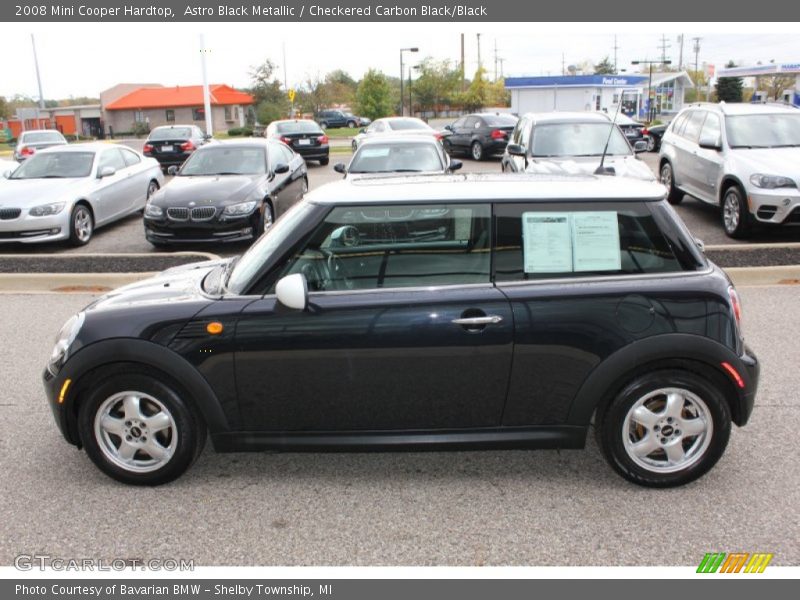 Astro Black Metallic / Checkered Carbon Black/Black 2008 Mini Cooper Hardtop