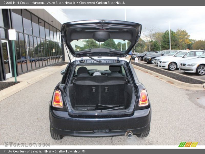 Astro Black Metallic / Checkered Carbon Black/Black 2008 Mini Cooper Hardtop