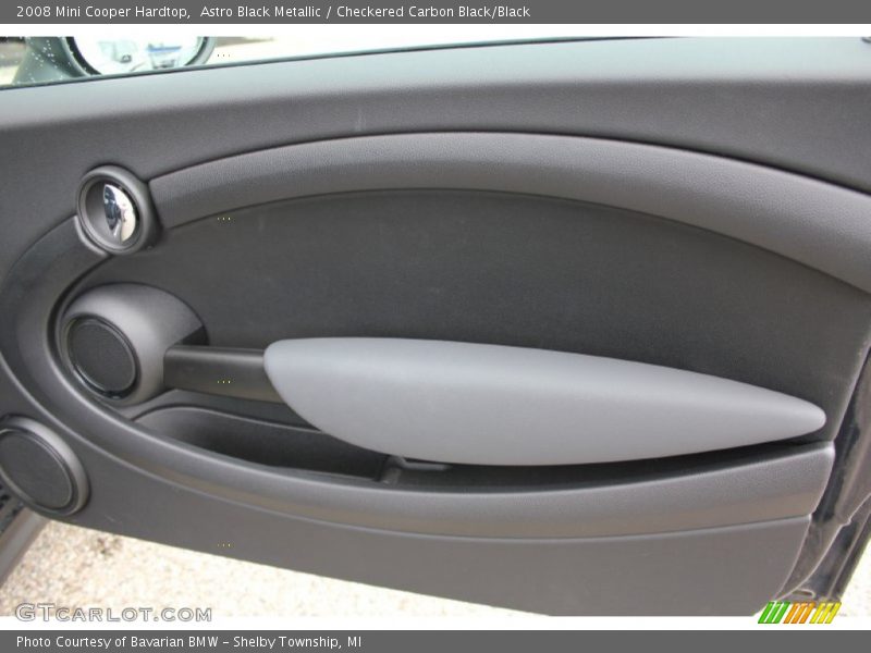 Astro Black Metallic / Checkered Carbon Black/Black 2008 Mini Cooper Hardtop