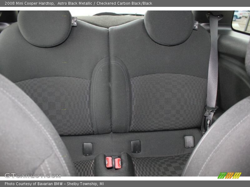 Astro Black Metallic / Checkered Carbon Black/Black 2008 Mini Cooper Hardtop