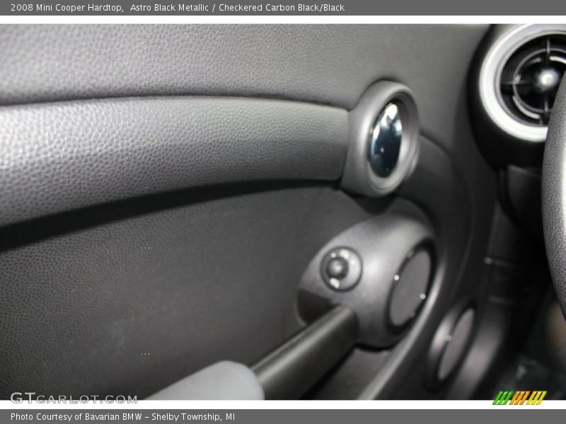 Astro Black Metallic / Checkered Carbon Black/Black 2008 Mini Cooper Hardtop