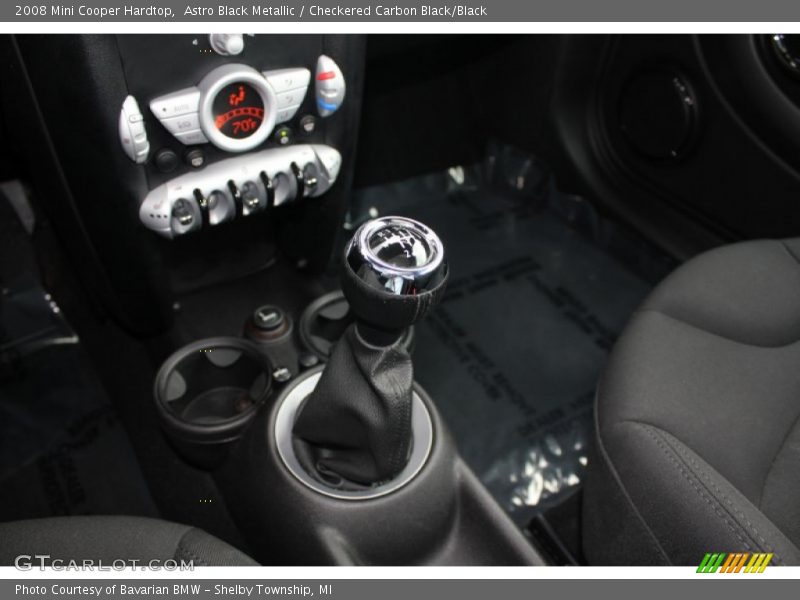 Astro Black Metallic / Checkered Carbon Black/Black 2008 Mini Cooper Hardtop