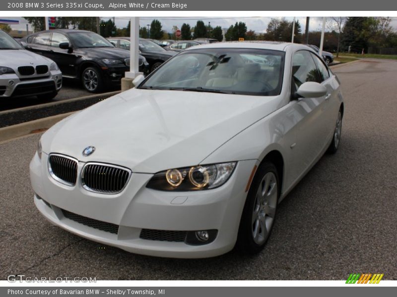 Alpine White / Cream Beige 2008 BMW 3 Series 335xi Coupe
