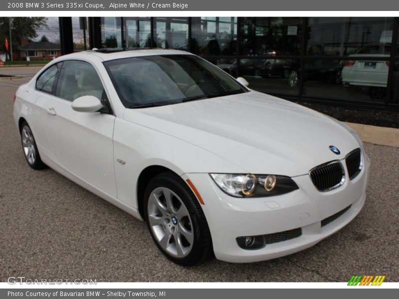 Alpine White / Cream Beige 2008 BMW 3 Series 335xi Coupe