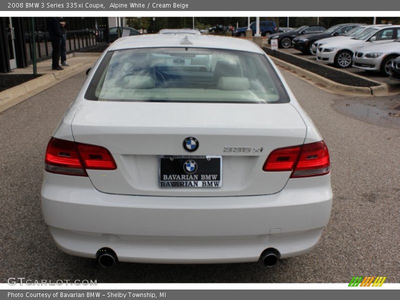 Alpine White / Cream Beige 2008 BMW 3 Series 335xi Coupe