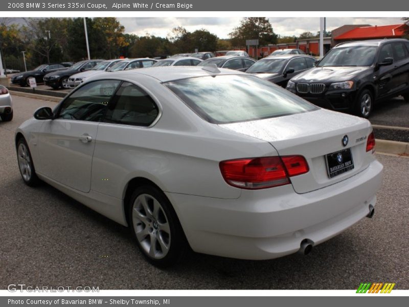Alpine White / Cream Beige 2008 BMW 3 Series 335xi Coupe