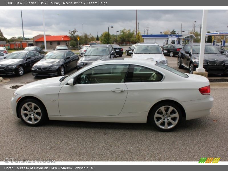 Alpine White / Cream Beige 2008 BMW 3 Series 335xi Coupe