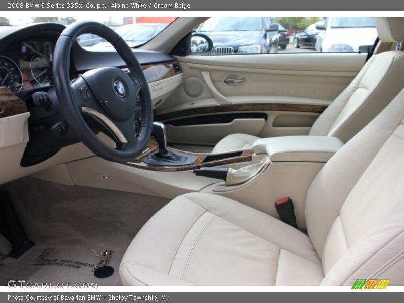 Alpine White / Cream Beige 2008 BMW 3 Series 335xi Coupe