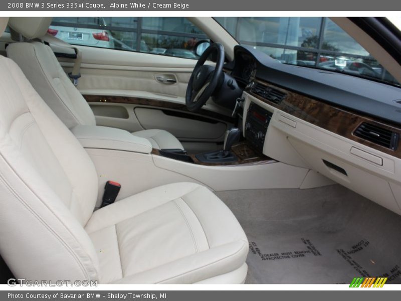 Alpine White / Cream Beige 2008 BMW 3 Series 335xi Coupe