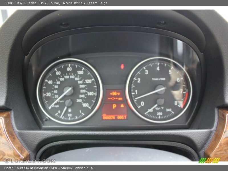 Alpine White / Cream Beige 2008 BMW 3 Series 335xi Coupe