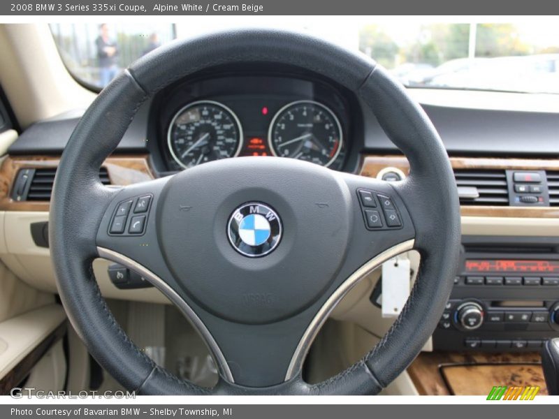 Alpine White / Cream Beige 2008 BMW 3 Series 335xi Coupe