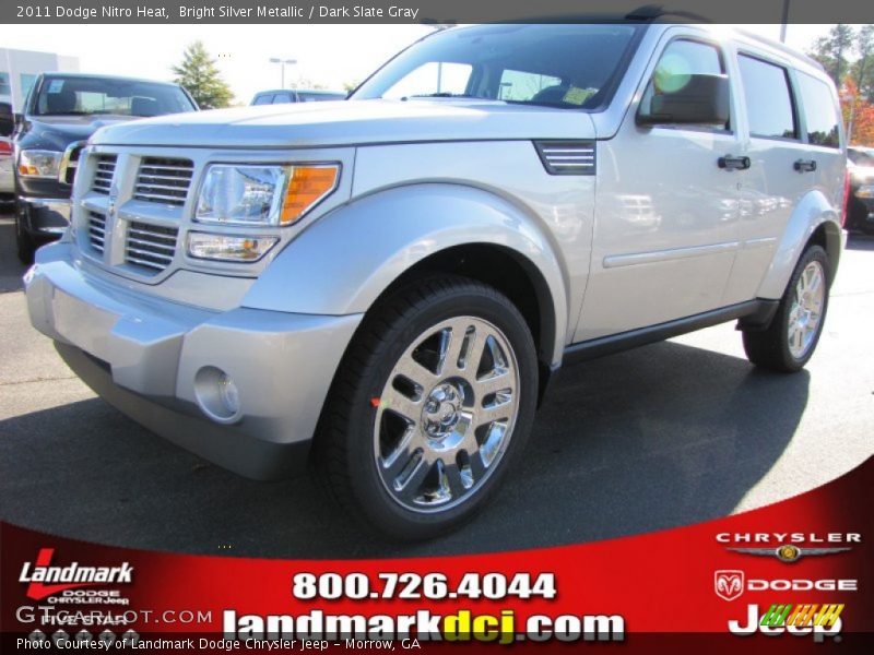 Bright Silver Metallic / Dark Slate Gray 2011 Dodge Nitro Heat