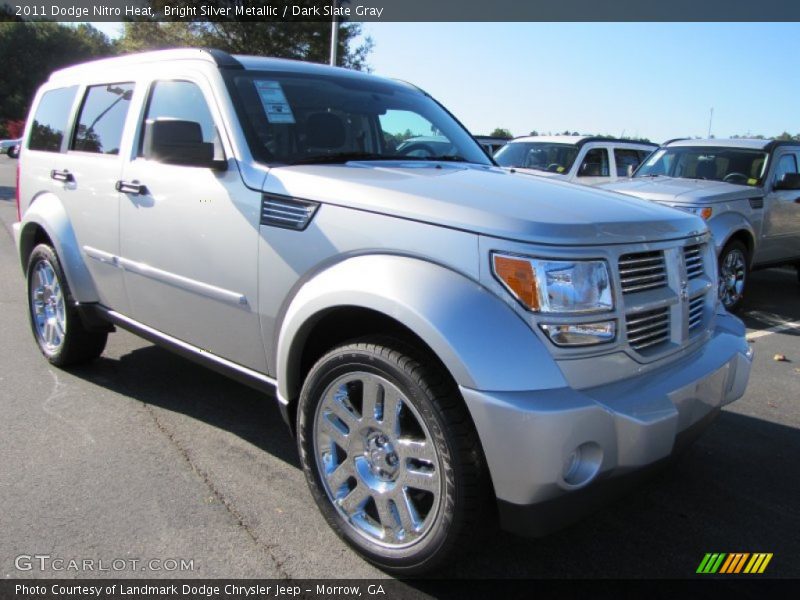 Bright Silver Metallic / Dark Slate Gray 2011 Dodge Nitro Heat