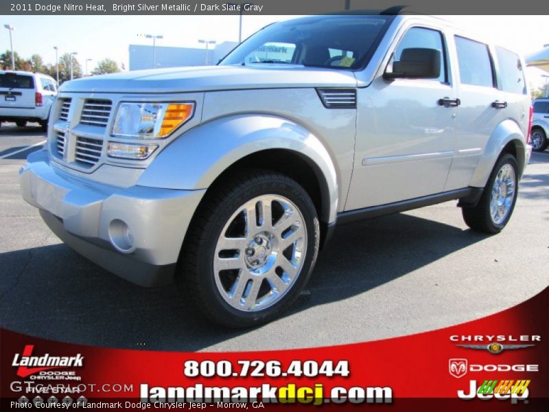 Bright Silver Metallic / Dark Slate Gray 2011 Dodge Nitro Heat