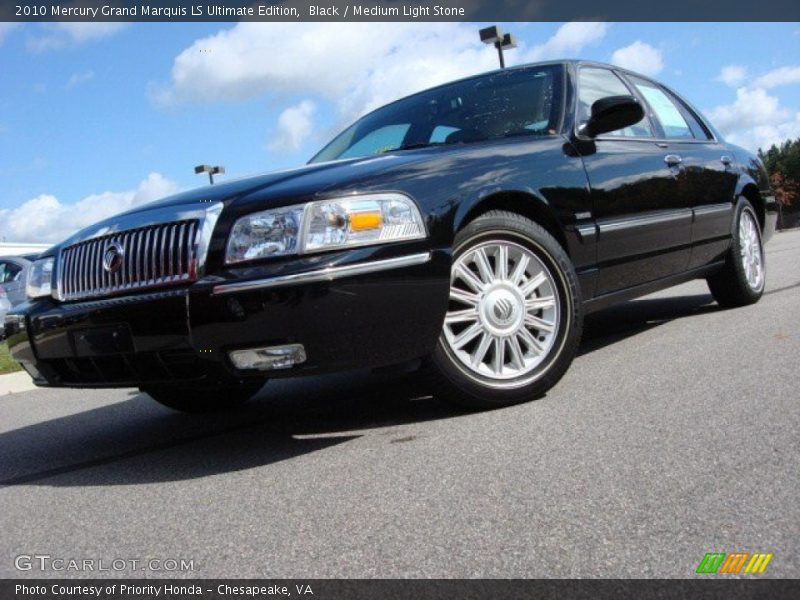 Black / Medium Light Stone 2010 Mercury Grand Marquis LS Ultimate Edition