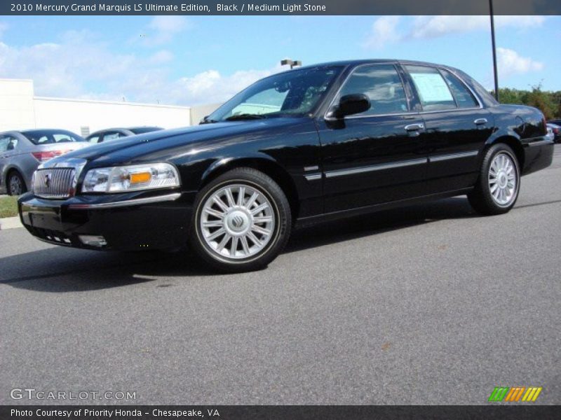 Black / Medium Light Stone 2010 Mercury Grand Marquis LS Ultimate Edition