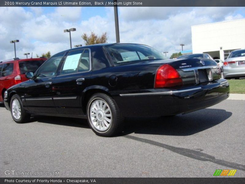 Black / Medium Light Stone 2010 Mercury Grand Marquis LS Ultimate Edition