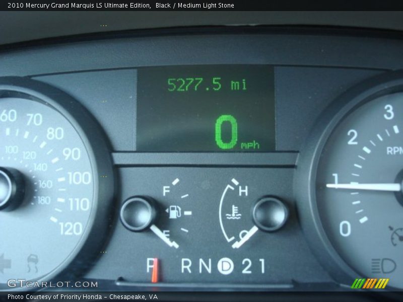Black / Medium Light Stone 2010 Mercury Grand Marquis LS Ultimate Edition