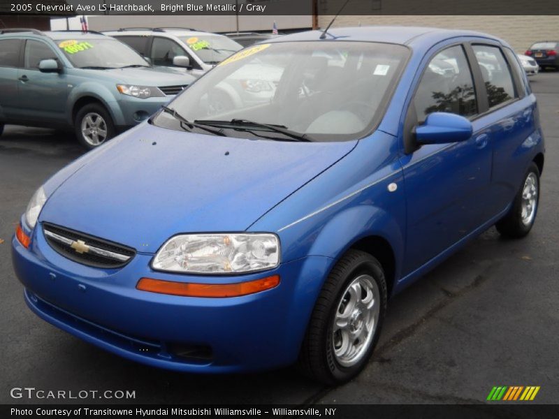 Bright Blue Metallic / Gray 2005 Chevrolet Aveo LS Hatchback