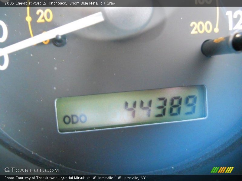 Bright Blue Metallic / Gray 2005 Chevrolet Aveo LS Hatchback