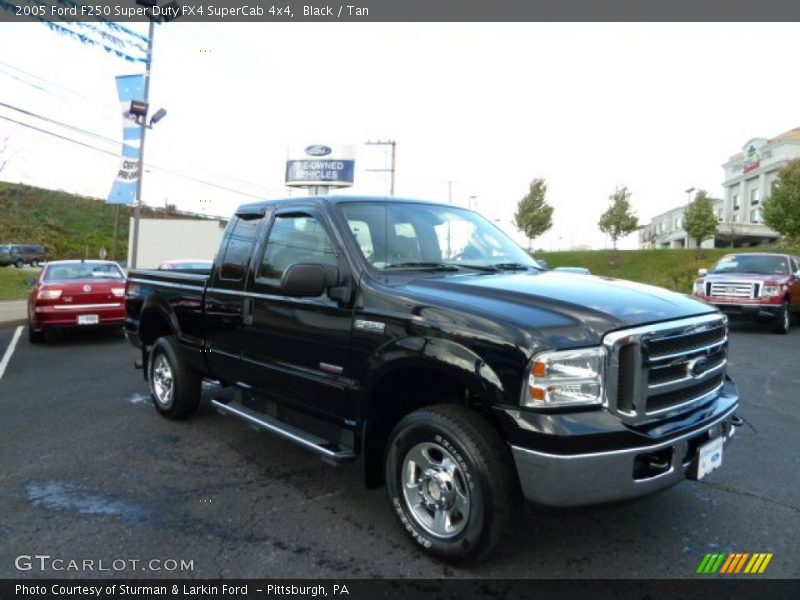 Black / Tan 2005 Ford F250 Super Duty FX4 SuperCab 4x4