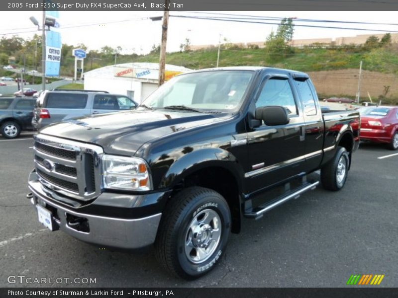 Black / Tan 2005 Ford F250 Super Duty FX4 SuperCab 4x4