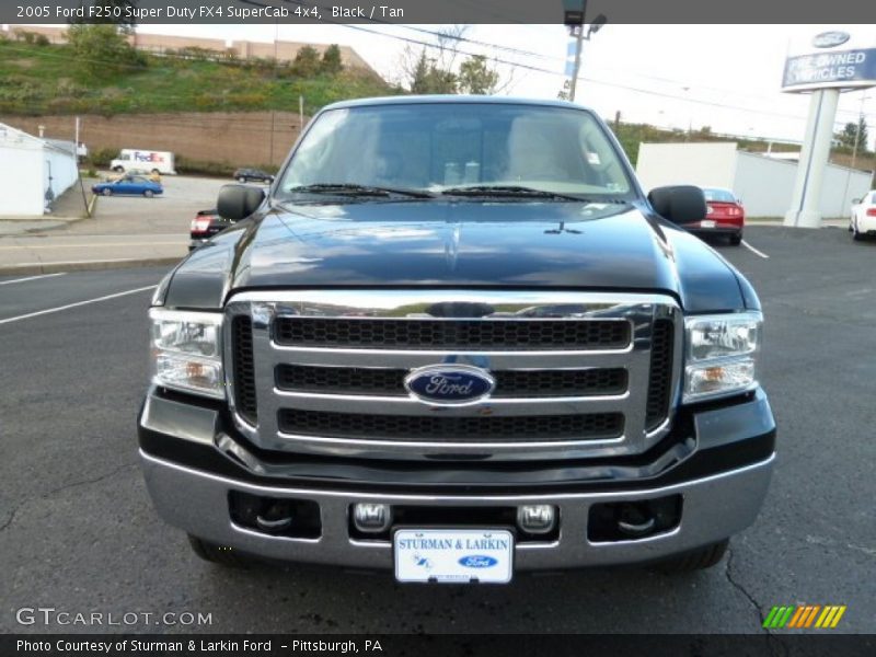 Black / Tan 2005 Ford F250 Super Duty FX4 SuperCab 4x4