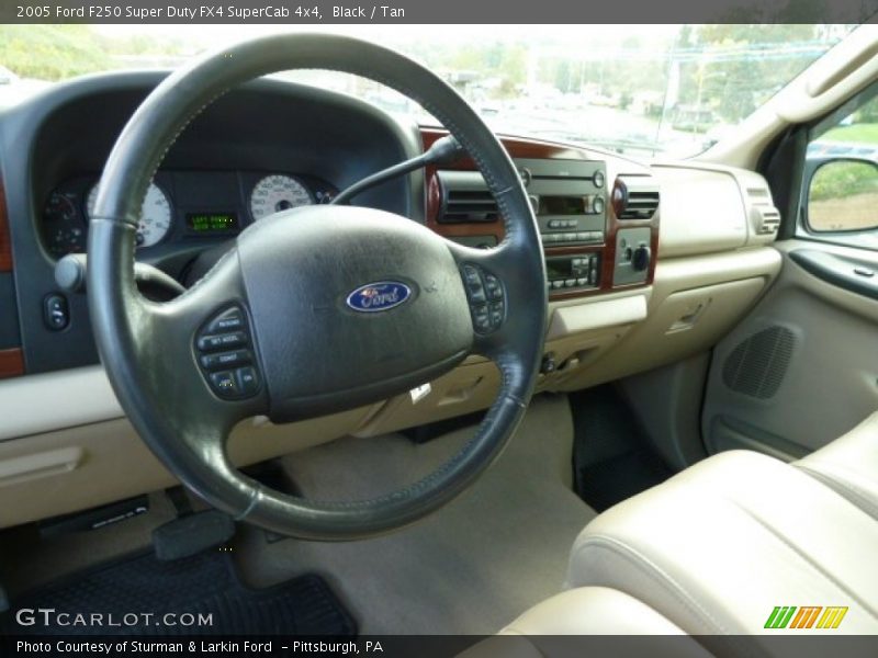 Black / Tan 2005 Ford F250 Super Duty FX4 SuperCab 4x4