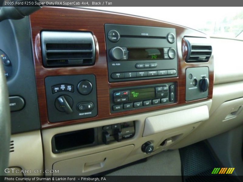 Black / Tan 2005 Ford F250 Super Duty FX4 SuperCab 4x4