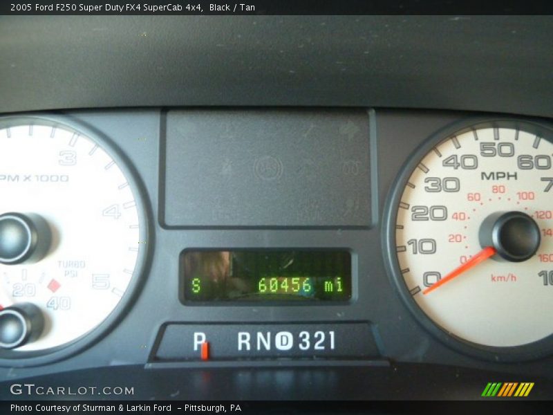 Black / Tan 2005 Ford F250 Super Duty FX4 SuperCab 4x4