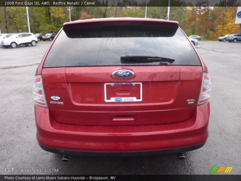 Redfire Metallic / Camel 2008 Ford Edge SEL AWD