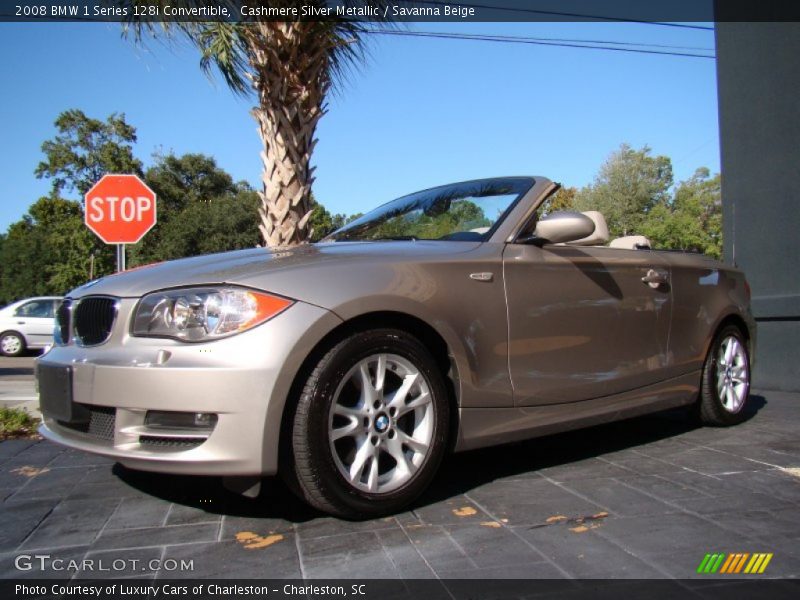 Front 3/4 View of 2008 1 Series 128i Convertible