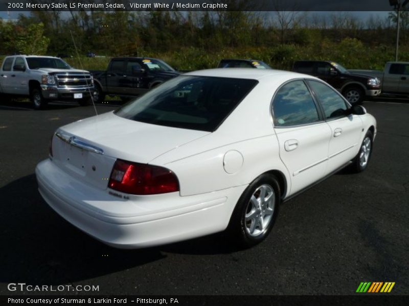 Vibrant White / Medium Graphite 2002 Mercury Sable LS Premium Sedan