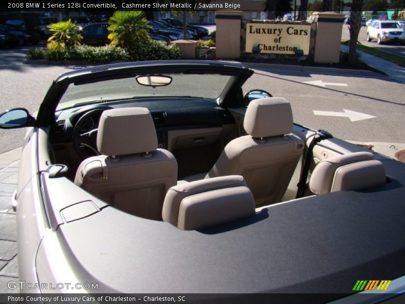Cashmere Silver Metallic / Savanna Beige 2008 BMW 1 Series 128i Convertible