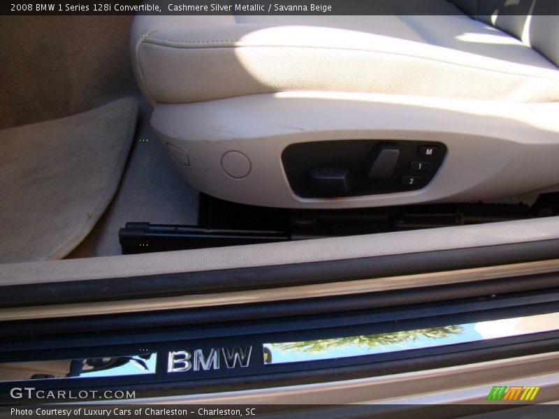 Cashmere Silver Metallic / Savanna Beige 2008 BMW 1 Series 128i Convertible
